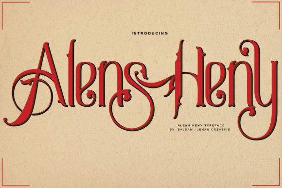Alens Heny: A Magical Script Font for Creative Branding