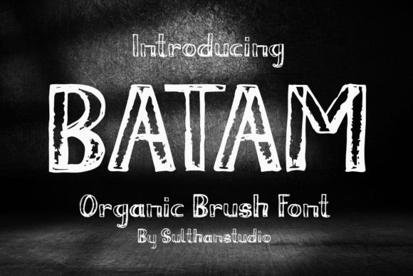 Batam Brush: The Organic Display Typeface for Modern Branding