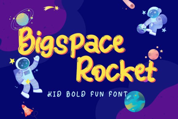 Bigspace Rocket: A Whimsical Display Font for Digital Creatives