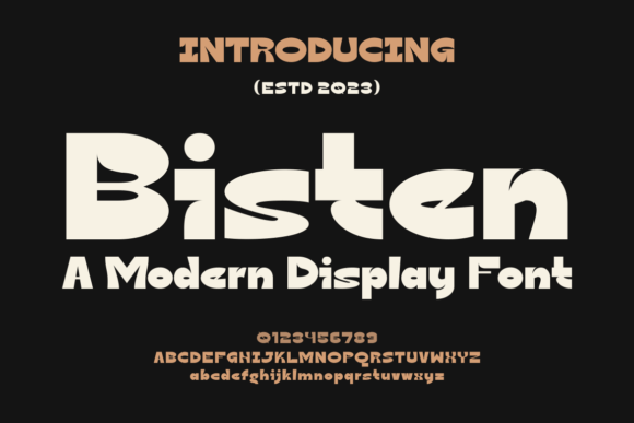 Bisten: The Bold Display Typeface for Editorial Design