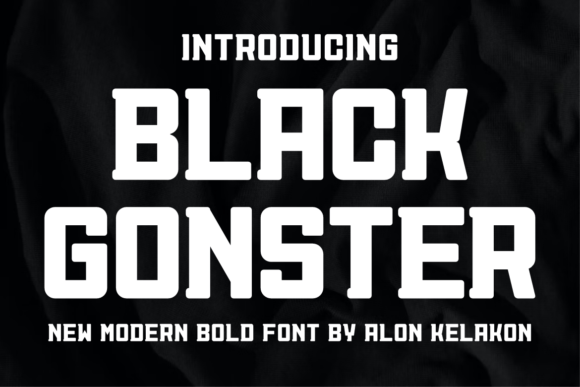 Black Gonster: A Bold Display Font for Impactful Editorial Design