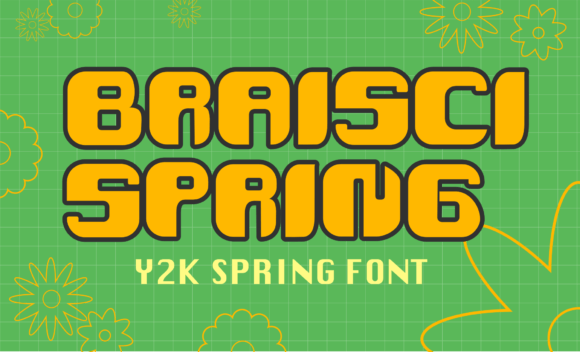 Braisci Spring Font for Creative Projects