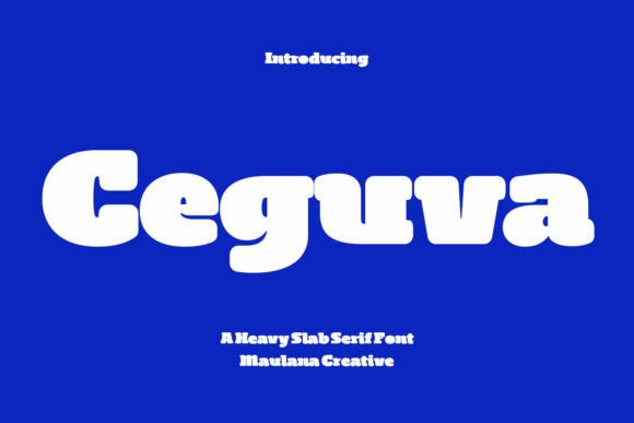 Ceguva: A Bold Display Font for Commanding Branding