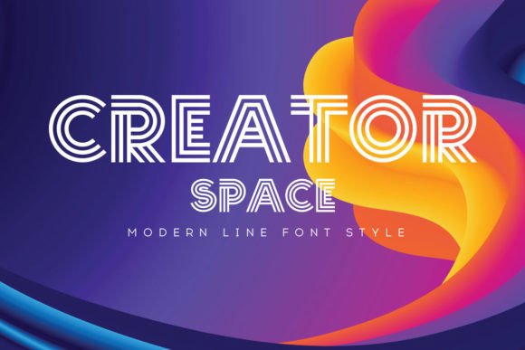 Creator Space: A Modern Display Font for Elegant Branding