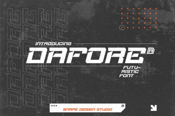 Dafore: A Futuristic Display Font for Bold Editorial Design