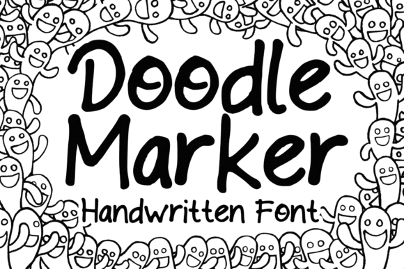Doodle Marker Font for Playful Branding and Visual Creativity