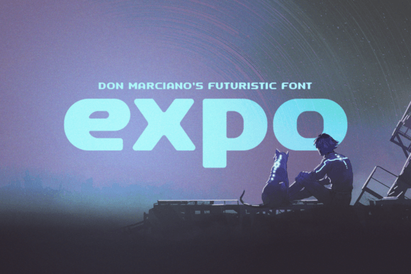 Expo: The Futuristic Display Font for Modern Retro Branding