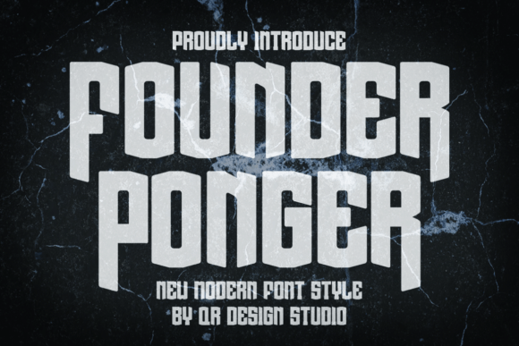 Founder Ponger: The Bold Display Typeface for Modern Editorial Design