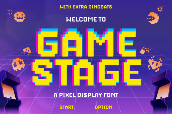 Game Stage: The Playful Display Font for Bold Branding