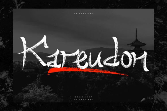 Kareudon: A Japanese Brush Font for Handmade Creations