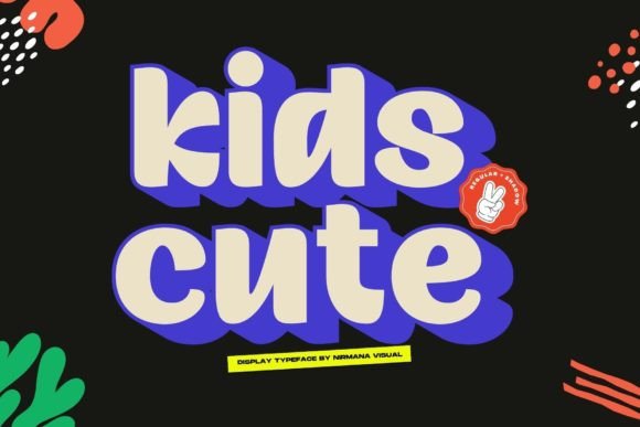Kids Cute: A Playful Display Typeface for Makers