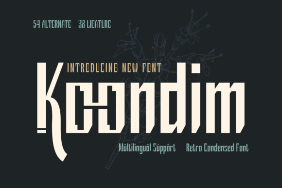 Koondim Font for Retro-Inspired Branding