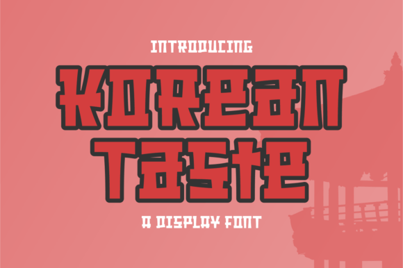 Korean Taste Font for Stylish Branding and Modern Design