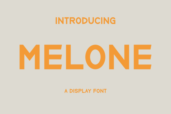 Melone: A Bold Modern Typeface for Editorial Design