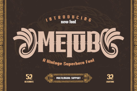 Metub: A Vintage-Modern Display Font for Web Design