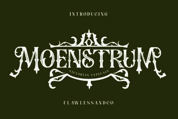 Moenstrum: The Bold Blackletter Typeface for High-Impact Campaigns