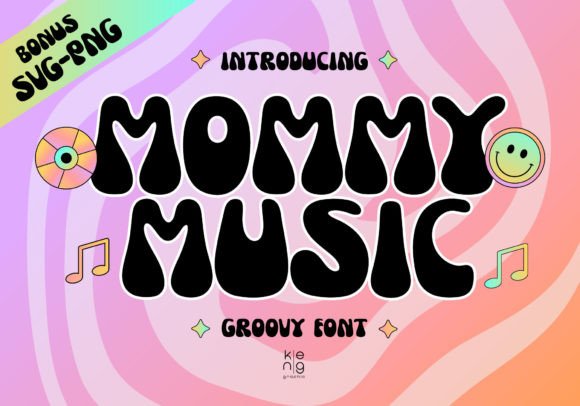 Mommy Music Display Font for Trendy Campaign Designs