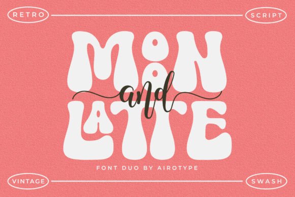 Moon and Latte Font: A Stylish Display Duo