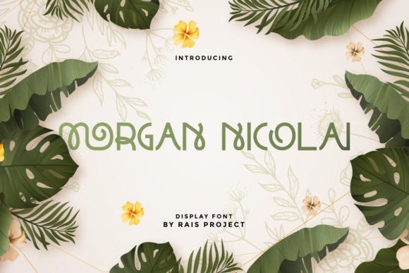 Morgan Nicolai Display Font for Creative Campaigns