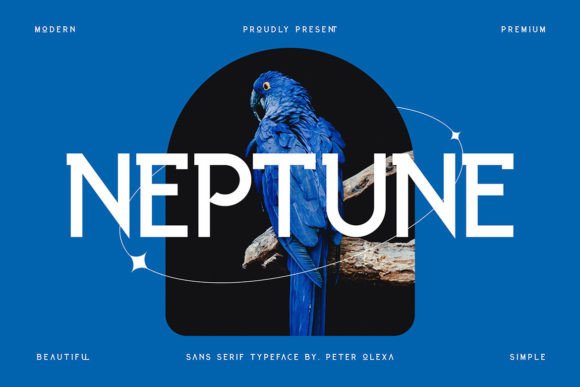 Neptune: A Modern Display Font for Bold Branding Projects