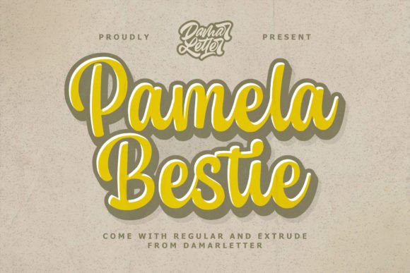 Pamela Bestie: A Playful Display Font for Creative Projects