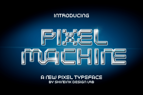Pixel Machine: A Playful Display Font for Modern Editorial Design