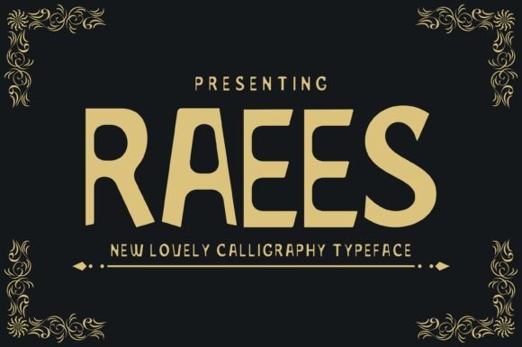 Raees Font for Magazine Designs and Creative Crafts
