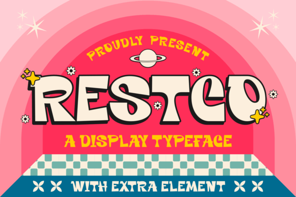Restco: A Playful Display Font for Vibrant Editorial Design