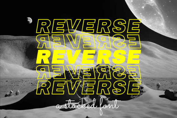 Reverse Font: A Stylish Display Font for Creative Projects