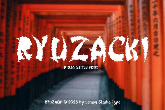 Ryuzacki: The Ninja-Themed Display Font for Bold Web Design