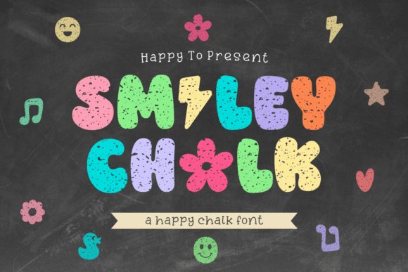 Smiley Chalk: A Bold Display Font for Creative Branding