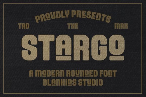 Stargo: A Modern Rounded Display Font for Editorial Design