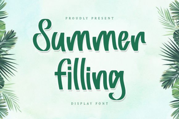 Summer Filling: The Bold Display Font for Modern Branding