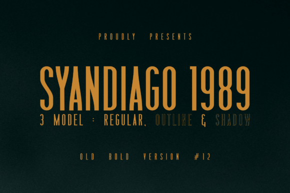 Syandiago 1989: The Retro Display Font for Modern Web Design