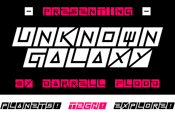 Unknown Galaxy: The Display Font for High-Impact Campaigns