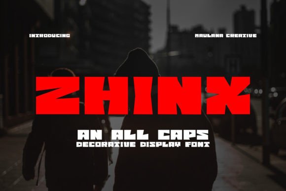 Zhinx Display Font for Bold Web Design